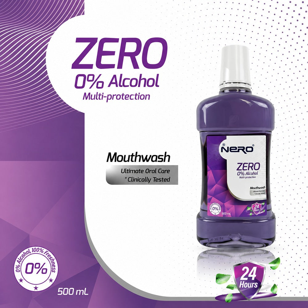 Nero Mouthwash Zero Alcohol Multi Protection 500ml