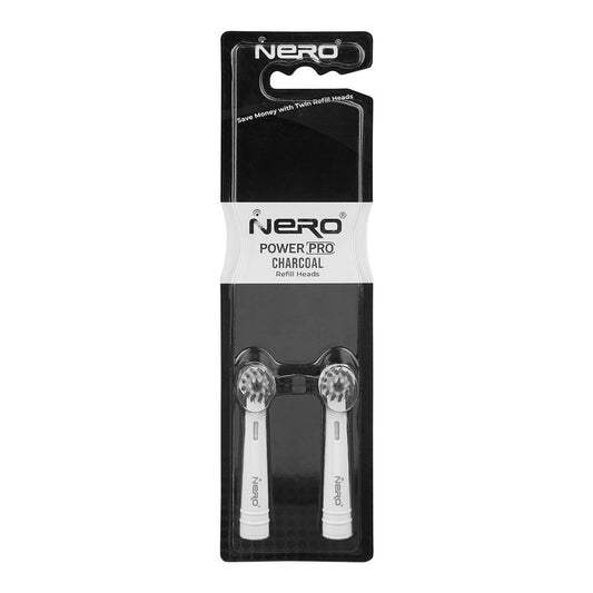Nero Power Tooth Brush POWER PRO | Charcoal Refill Heads -SB207