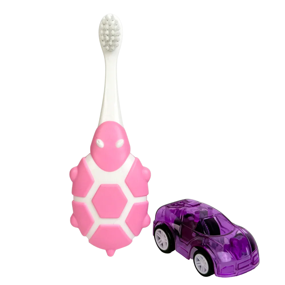 Nero Kids Tooth Brush K509 - Pink Turtle | Super Soft ' 1-3 Years Kids