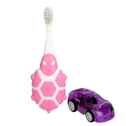 Nero Kids Tooth Brush K509 - Pink Turtle | Super Soft ' 1-3 Years Kids