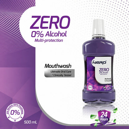 Nero Mouthwash Zero Alcohol Multi Protection 500ml