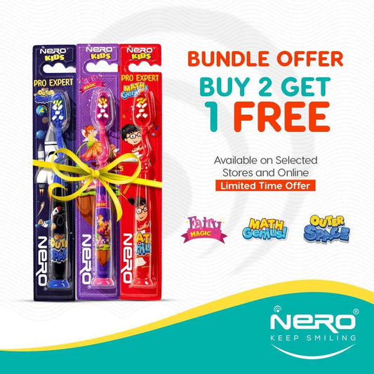 Nero Kids Toothbrushes Kids Bundle Offer Buy 2 Get 1 Free