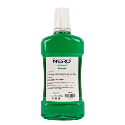 Nero Mouthwash Freshmint Clean & Fresh Breath 500ml