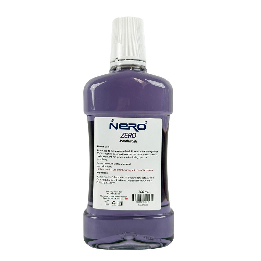 Nero Mouthwash Zero Alcohol Multi Protection 500ml